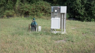 Well number 1 with controls.