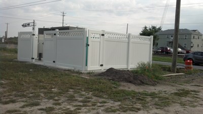 Generator and electrical control station.