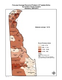 Map: enlarge map of Preterm Births 09-13