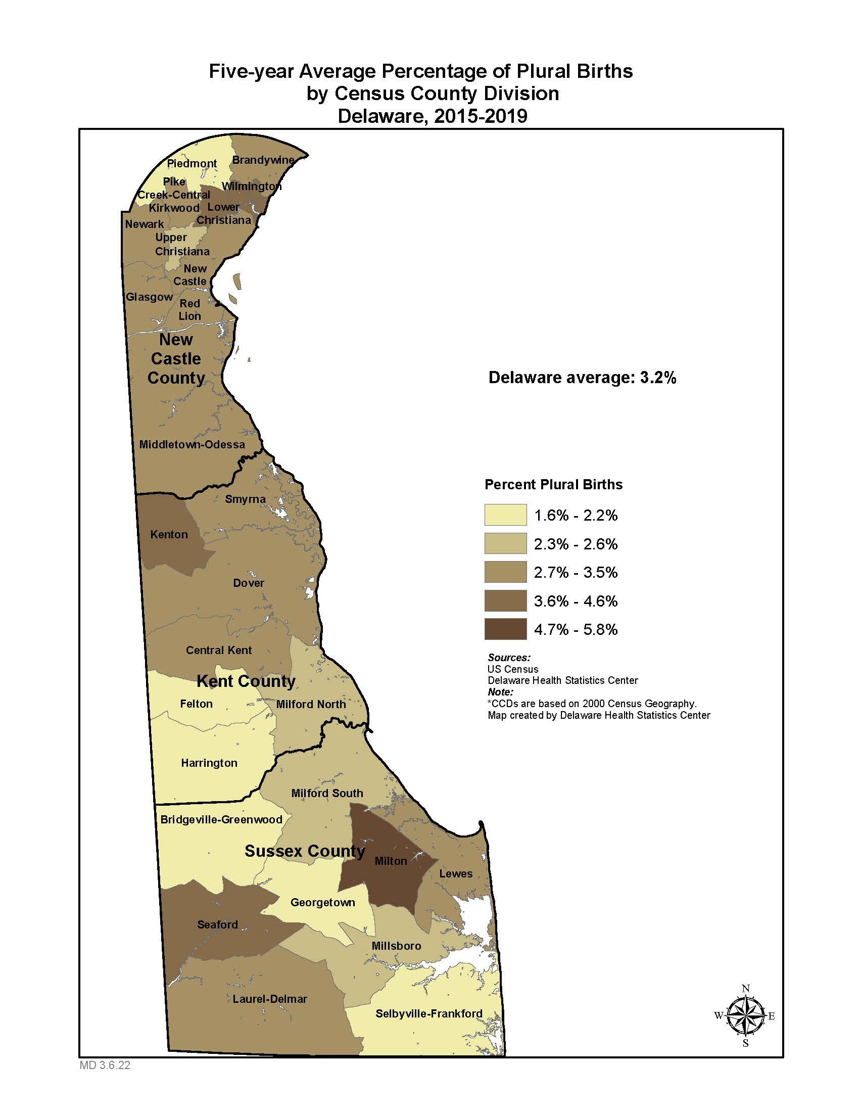 Map: Plural Births 15-19
