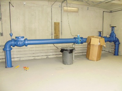 Part of the new treatment system in Greenwood.