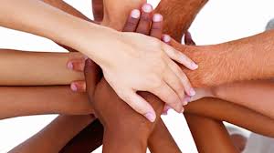 Hands clapsed together