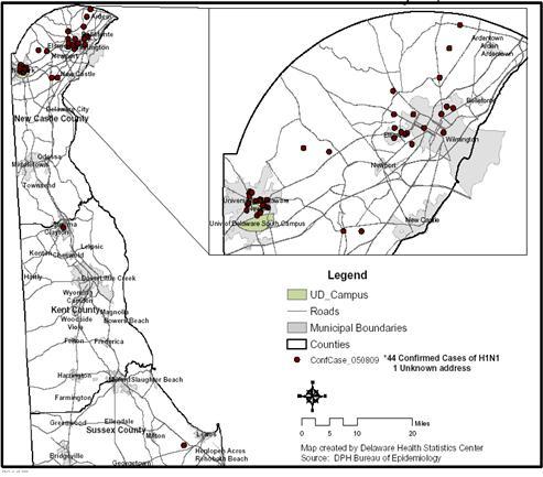 Figure 2 - Swine Influenza Map