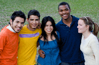 Photo of supportive friends