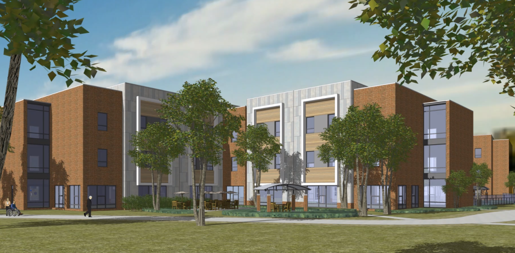 A rendering of the new Hospital for the Chronically Ill